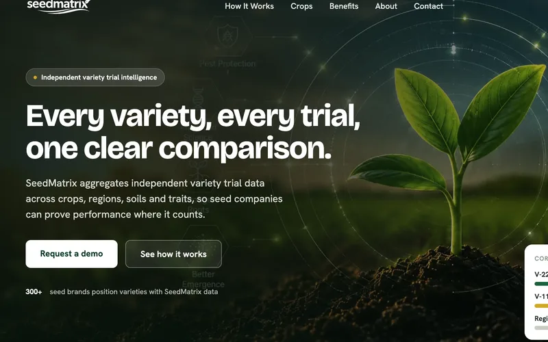 SeedMatrix, independent variety trial intelligence for seed companies